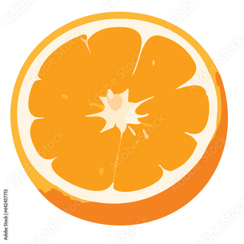 Fresh orange slices, isolated on a white background, showcase the vibrant colors and natural goodness of this juicy citrus fruit