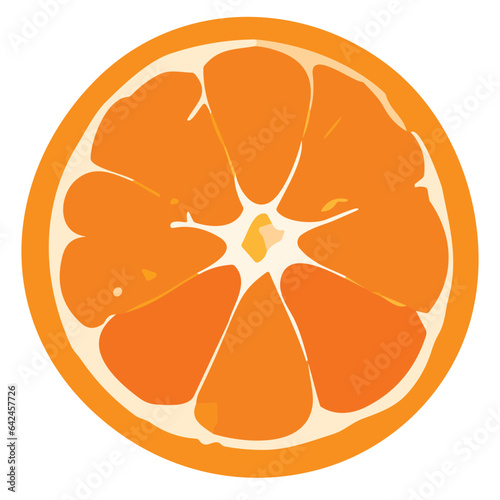 Fresh orange slices, isolated on a white background, showcase the vibrant colors and natural goodness of this juicy citrus fruit