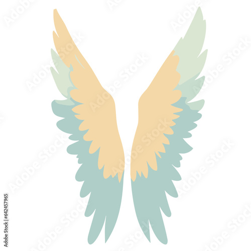 Peace Dove Symbol with Wings Vector Illustration