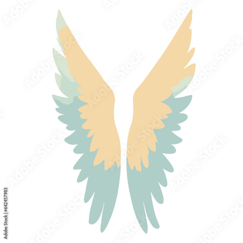 Peace Dove Symbol with Wings Vector Illustration