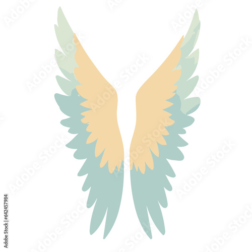 Peace Dove Symbol with Wings Vector Illustration