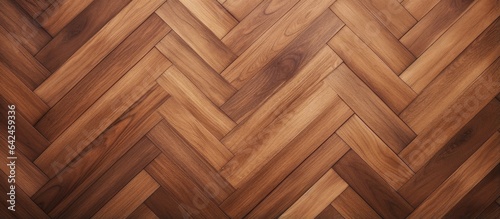 Close up of herringbone pattern hardwood floor