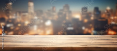 Blurry background of a tabletop for product display or design visual