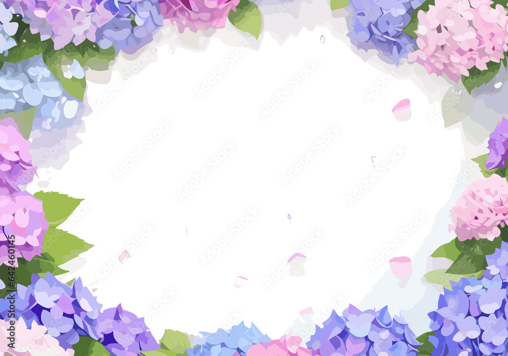 Lilac Floral Frame: A beautiful arrangement of lilac flowers forming a delicate frame, perfect for spring or summer-themed designs and decorations