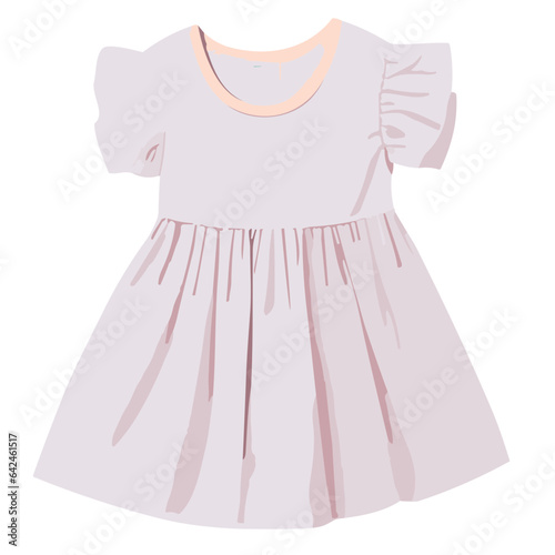 Isolated Dress with Elegant Summer Style for Women and Children