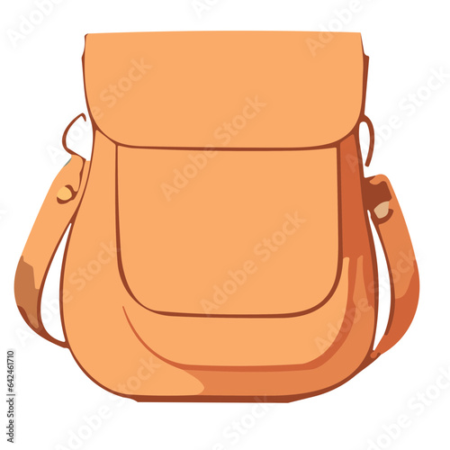 Isolated Bag: Stylish Business Briefcase with Metal Lock and Leather Handle - 3D Vector Illustration