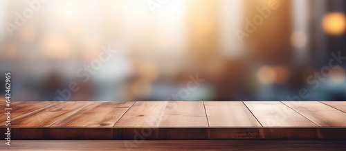 Blurry background with tabletop