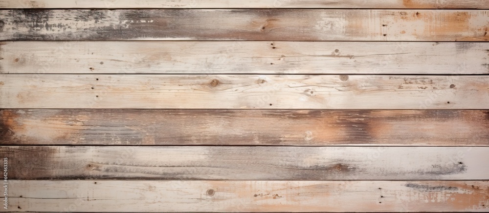 Background texture of aged wooden planks in cream and brown Background texture of aged wooden planks in cream and brown