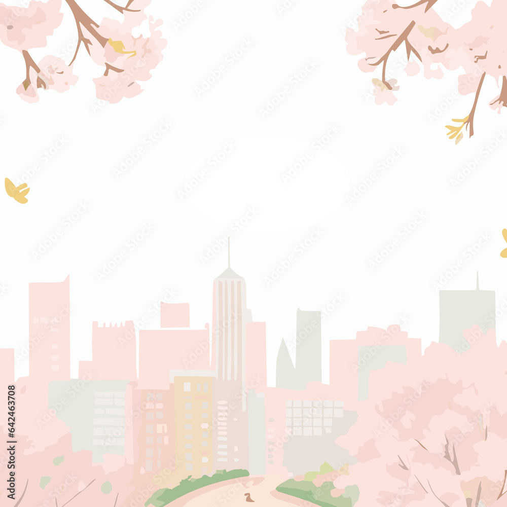 Pink Petals in the Breeze: A Sakura Symphony of Tranquility