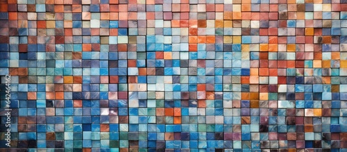 a complete mosaic tile wall