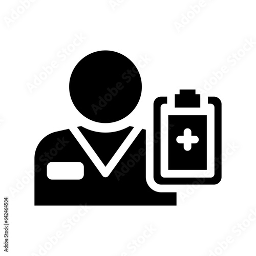 psychiatrist line icon illustration vector graphic