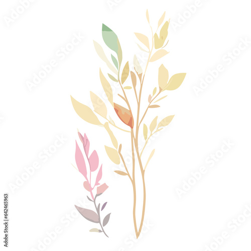 Wallpaper Mural Nature's Elegance: An Exquisite Leaf Branch - Delicate Details in High-Resolution, Perfect for Design, Decor, and Digital Delights! Torontodigital.ca