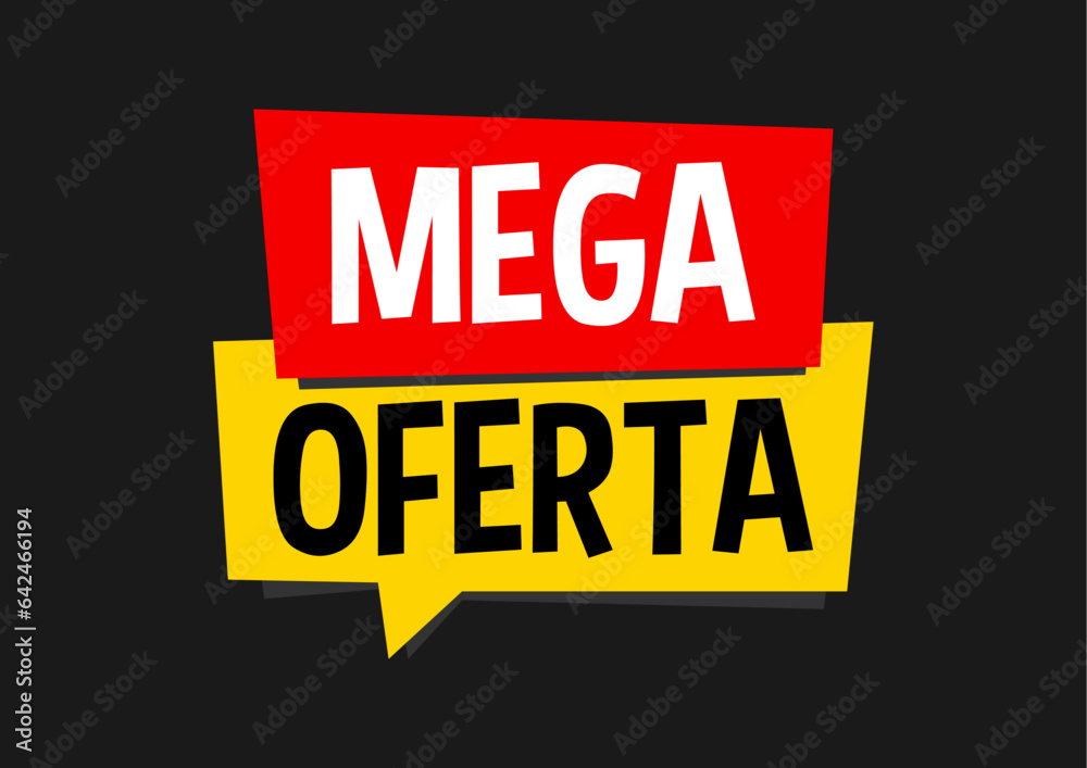 Super Oferta, Mega Oferta. Promoção Promo Banner R2023003