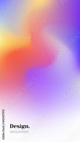 Colorful vertical gradient background. Social media frame vector illustration.