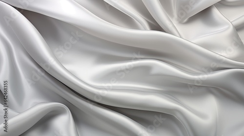 white satin fabric - generative ai