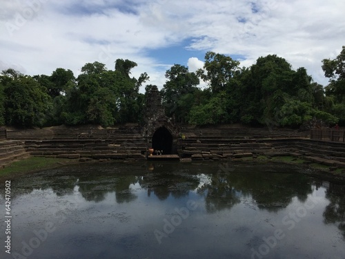 Angkor Wat, temple complex at Angkor, near Siemreab, Cambodia, that was built in the 12th century by King Suryavarman II photo