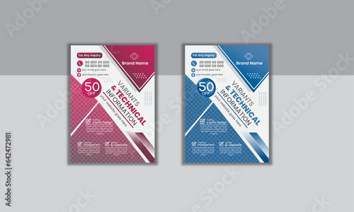 Title	
A modern business flyer 2 layout with gradient accents. Size: 8.2677 in x11.6929 in Multipurpose Add your own text and images Easy to use modern business flyer.