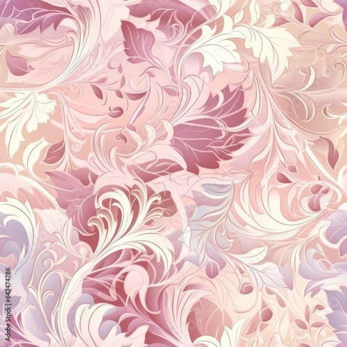 "Abstract Garden: AI-Generated Colorful Florals". Seamless Pattern.