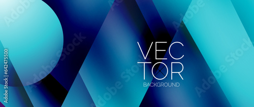 Captivating abstract backdrop composed of interlocking triangles and circles, forming an intriguing dance of shapes and patterns that exude both elegance and modernity