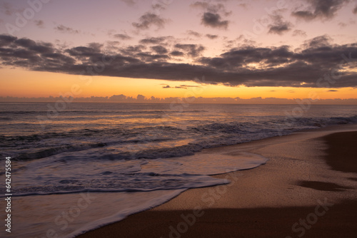 Sunrise on a deserted East coast Florida beach