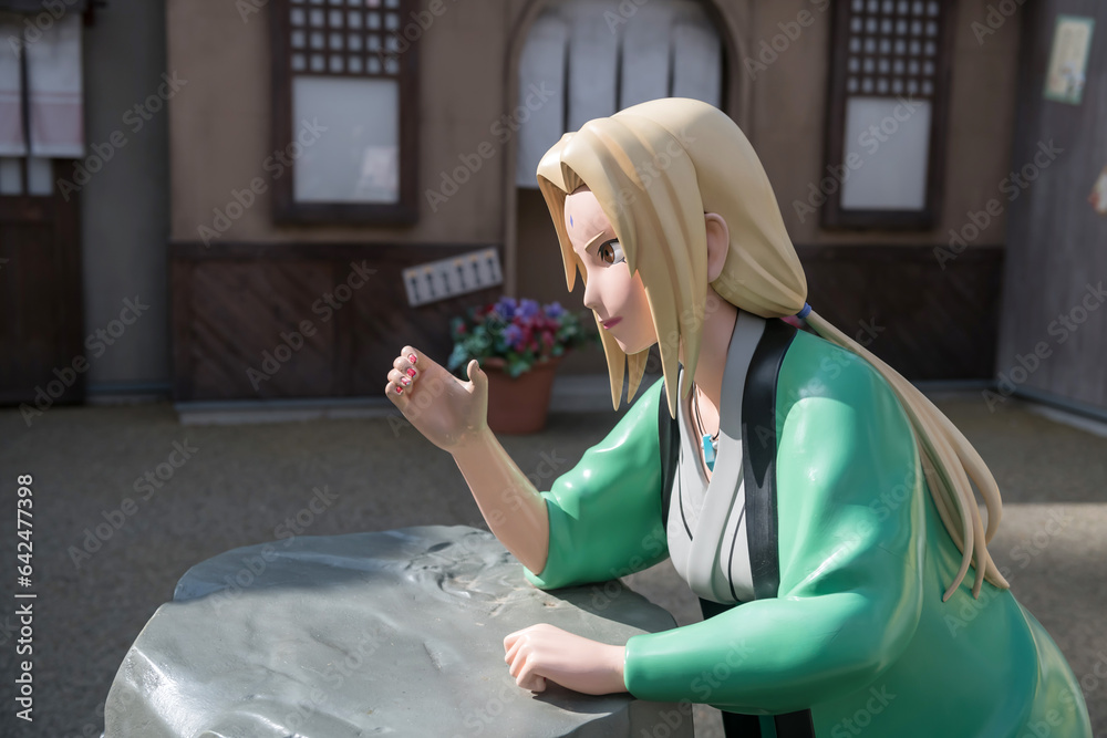 Tsunade Senju Fifth Hokage Naruto Boruto Fuji Hidden Leaf Village Stock