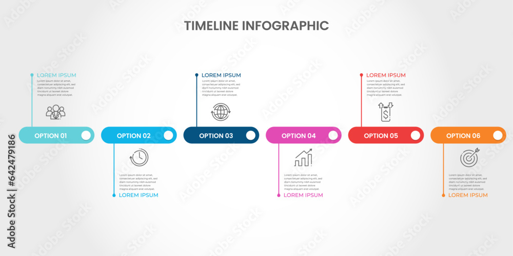 Infographic template for business. Modern Timeline. Infographic template for business. Modern Timeline.