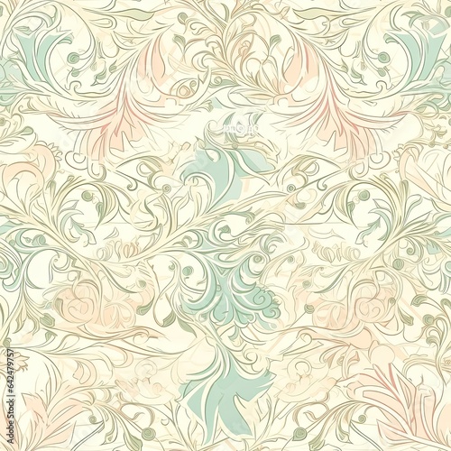 "Endless Blooms: Seamless Colorful Florals". Seamless pattern. ai generated.