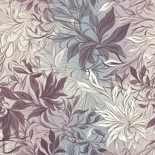 "Nature's Palette: Seamless Floral Patterns". Seamless pattern. ai generated.