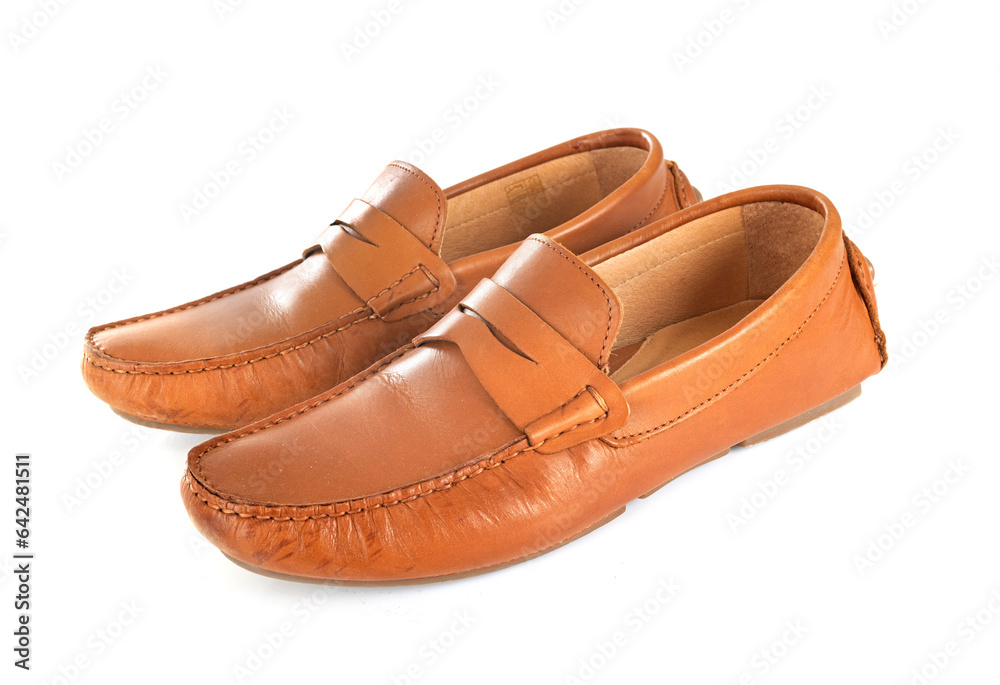 Naklejka premium leather loafer in studio