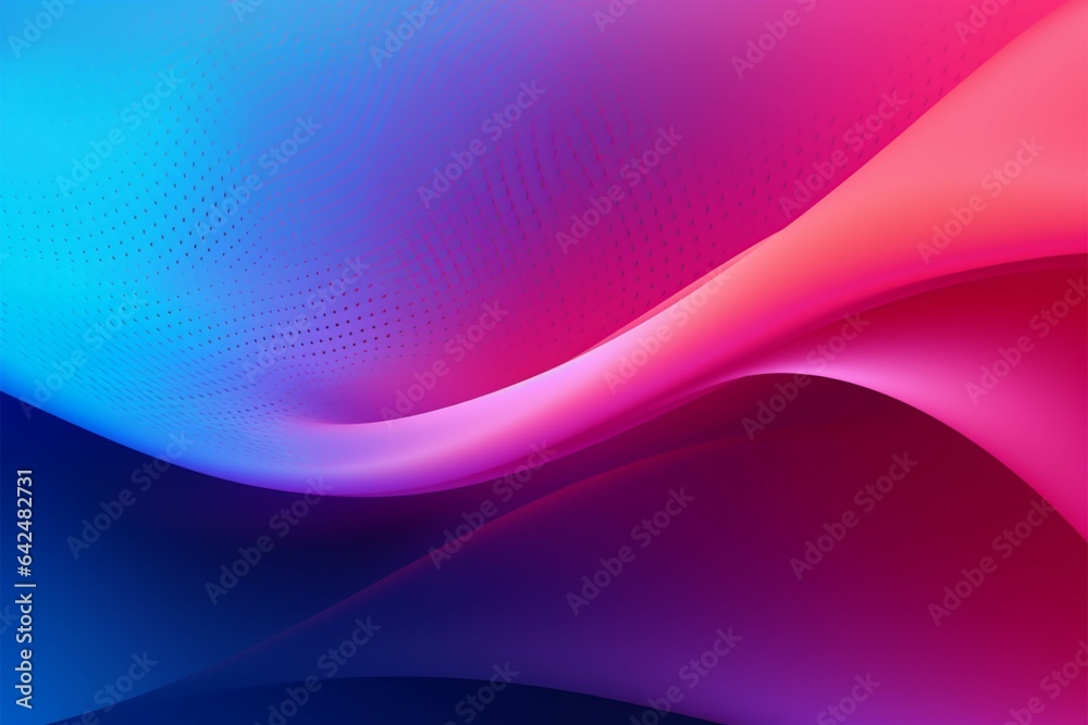 Vector backdrop dynamic gradients, dots, curves in purple, blue, pink