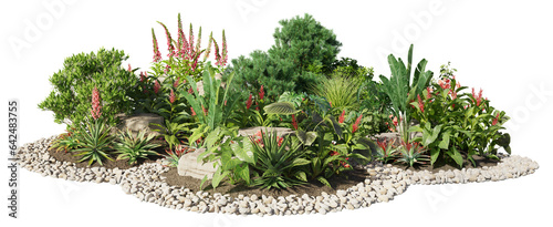 Fotografia Cutout flowerbed