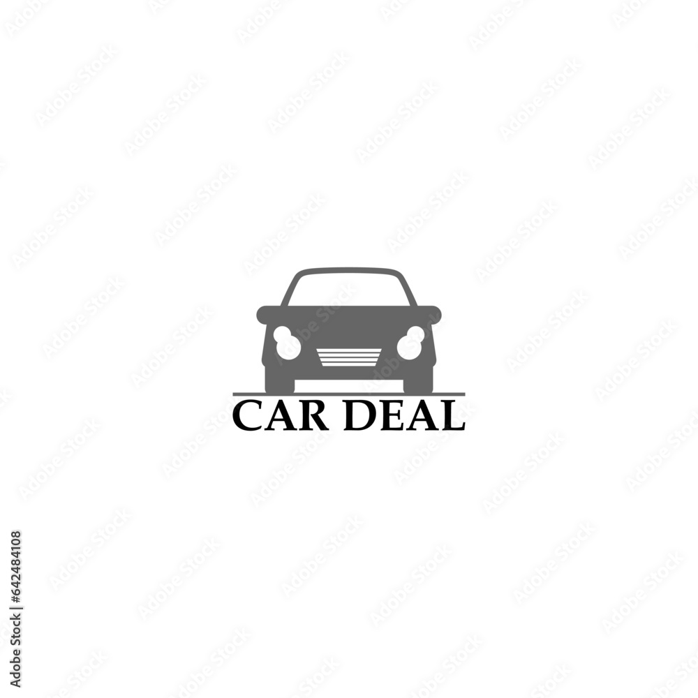 Car deal logo design template. Auto deal logo for car Dealership