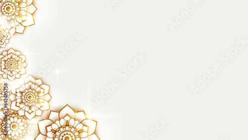luxury arabesque illustration design background