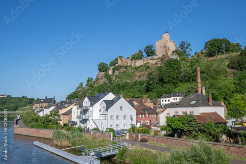 CHATEAU DE SARREBOURG (Saarburg) EN ALLEMAGNE SUR LES RIVES DE LA SARRE 