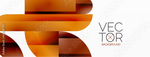 Abstract masterpiece formed by delicate interplay of circles, squares, and triangles. Geometric elements converge in harmonious chaos, evoking sense of modern creativity. Symphony of shapes