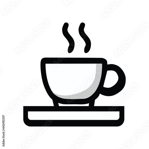 design of a coffee cup symbol in vector