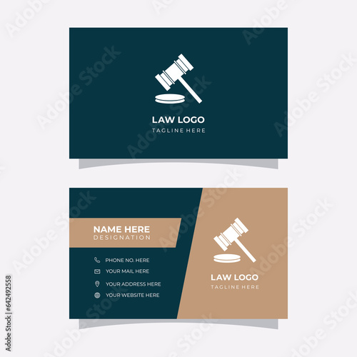 Clean Lawyer, Justice, Legal Business Card Corporate Design.