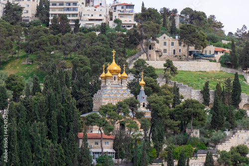 Church of Mary Magdalene located on Mount of Olives in Jerusalem, Israel. © Nurlan