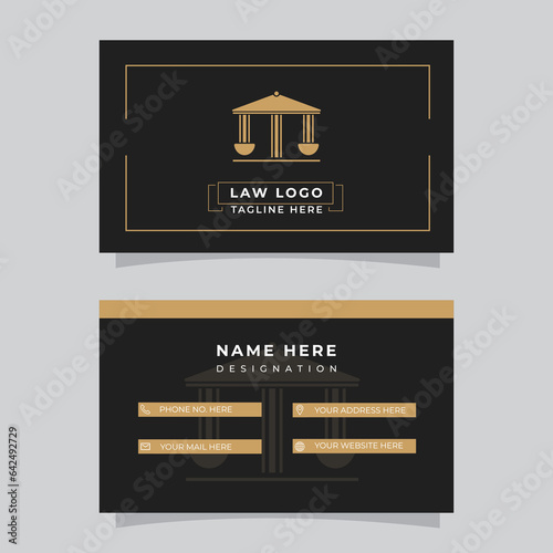 Professional Lawyer Business Card Design.