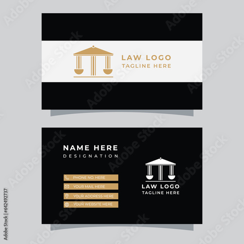 Professional Lawyer Business Card Corporate Design.