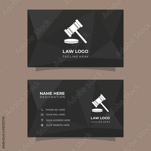 Professional Lawyer Business Card Template, Justice and Legal Business Card.