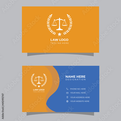 Professional Lawyer Business Card Template.