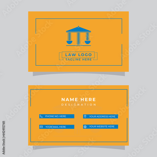 Professional Lawyer, Justice, Legal Business Card Design.