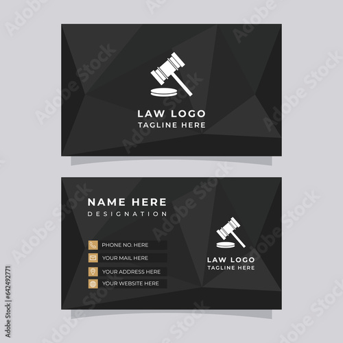 Unique Lawyer Business Card Corporate Design.