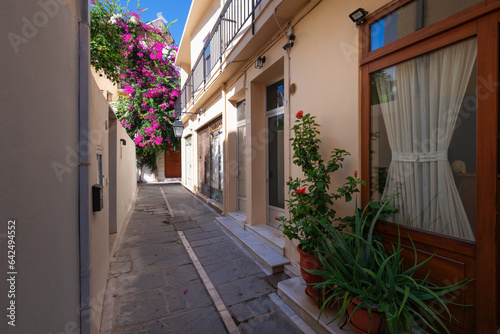 Moody street in Heraklion photo