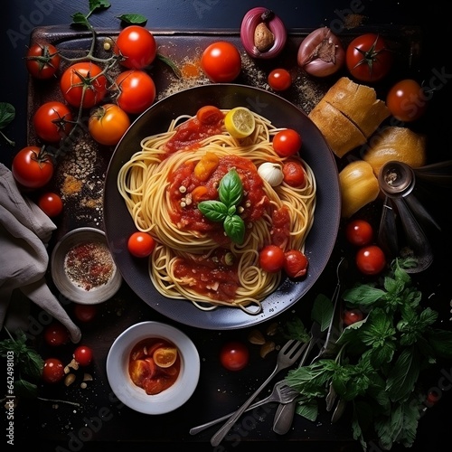pasta with tomato and basil