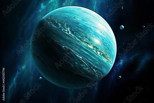 Uranus planet. Generative ai. © allasimacheva