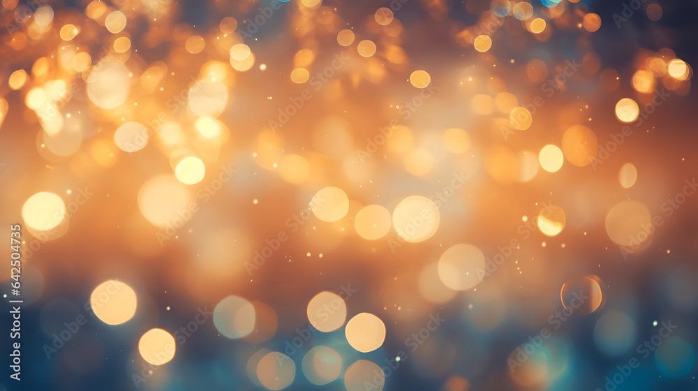 Fototapeta premium abstract bokeh background yellow gold color