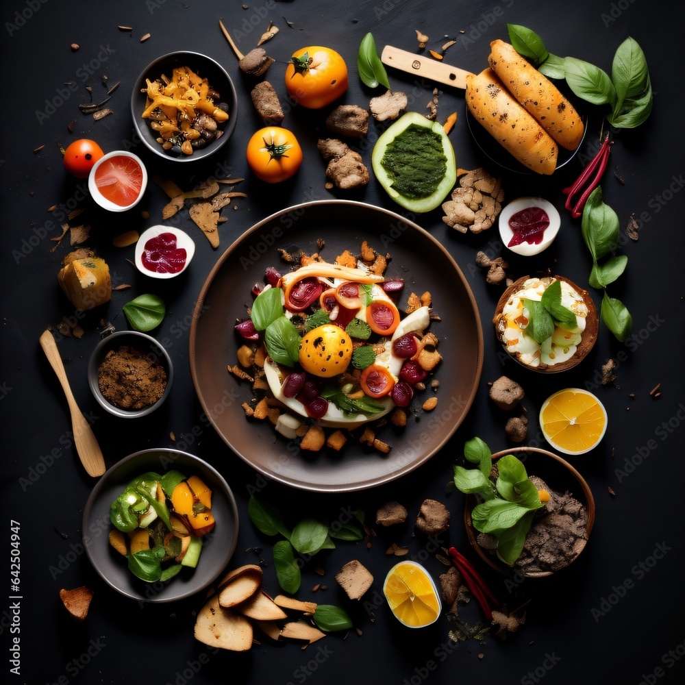 Sizzling Frying Pan Delight with Fresh Vegetables Sizzling Frying Pan Delight with Fresh Vegetables