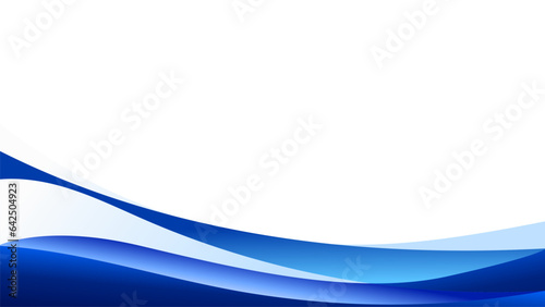 abstract blue wave illustration background, border, vector